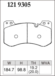 Тормозные колодки Dixcel M type M-1219305 BMW M3 M4 Competition G80 G82 G83 2021- передние