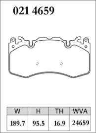 Тормозыне колодки Dixcel Premium type P-0214659 Land Rover DISCOVERY-4 5.0 V8 SC Brembo® 6pot передние