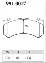 Тормозные колодки Dixcel RA-type 9910017 Nissan R35 GT-R Brembo® 6pot передние