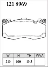 Тормозные колодки Dixсel Z-type Z-1218969 BMW F85 X5M, F86 X6M, передние