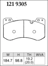 Тормозные колодки Dixcel M type M-1219305 BMW M3 M4 Competition G80 G82 G83 2021- передние