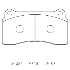 Тормозные колодки Winmax W4 691 RCP118 Nissan R35 GT-R Brembo® 4pot задние