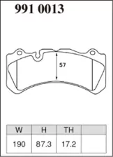 Тормозные колодки Dixcel EXTRA Speed ES-9910013 Hammer H2 Toyota LC200 LX570 Brembo® GT6 kit RD 57мм передние