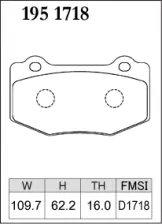 Тормозные колодки Dixcel Z type Z-1951718 Chevrolet Corvette Grand Sport, Camaro SS, Cadilac ATS-V задние