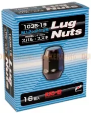 Колесные гайки KYO-EI Lug nuts 19hex M12x1,25 16 шт черные