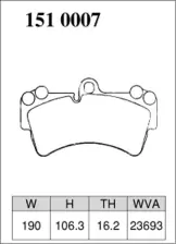 Тормозные колодки Dixcel Premium P-1510007 Porsche Cayenne 955 057 S4.8 V8, VW Touareg, Audi Q7 передние