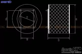 SARD Воздушный фильтр Sports EX+ универсальный L(T) 59924