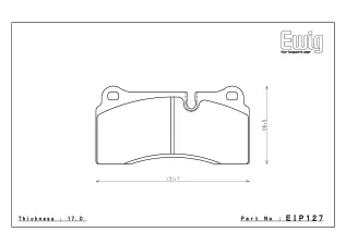 Тормозные колодки ENDLESS ME20 (CC40) EIP127 (RCP077) FERRARI F40 F50/AUDI R8/Gallardo 5.0rear, Racing compound, перед/зад