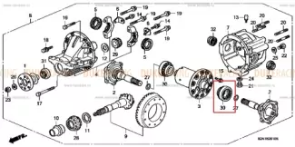 Подшипник дифференциала 3, Honda S2000