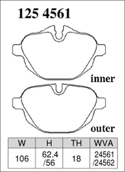 Тормозные колодки Dixcel Premium P-1254561 BMW Z4 E89, 5 G30 G31, 6 Gran Turismo G32, i8, iX3, X3, X5, X6, задние фото 1