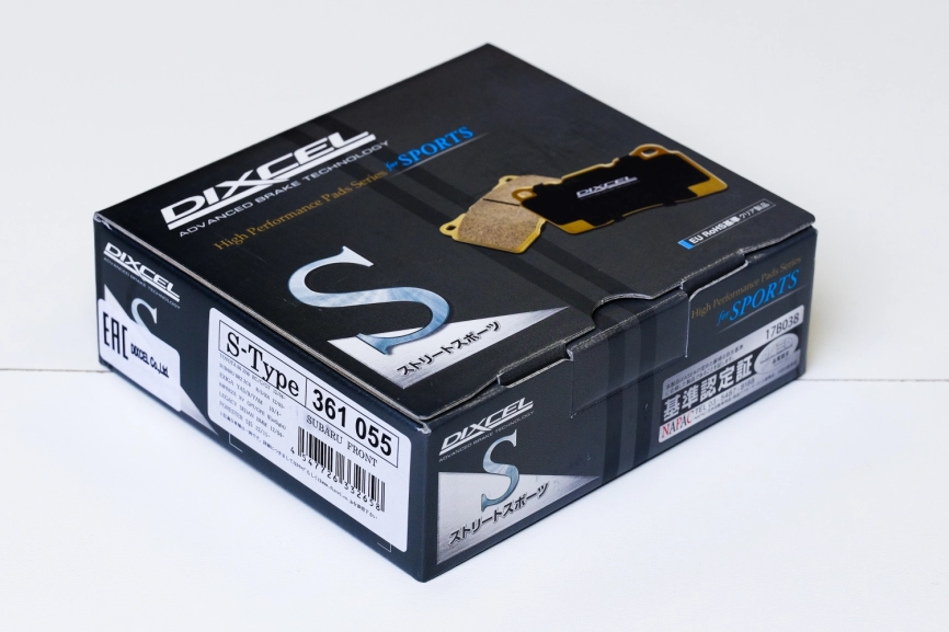 Тормозные  колодки Dixcel S type S-361055 TOYOTA 86 ZN6 SUBARU BRZ передние фото 2