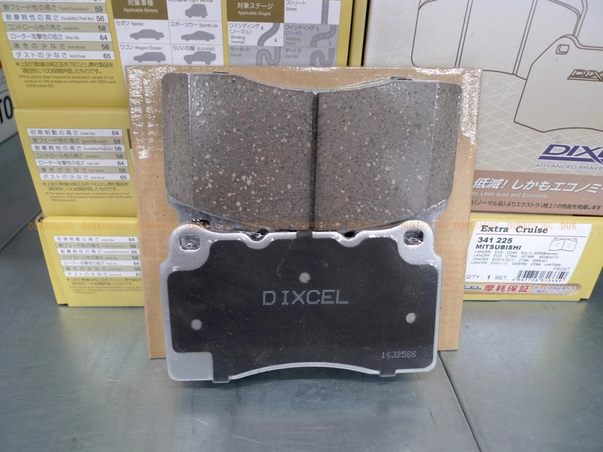 Тормозные колодки Dixcel EXTRA Cruise EC 341225 Mitsubishi Lancer Evolution EVO CP9A CT9A CT9W CZ4A Brembo® 4pot передние фото 3