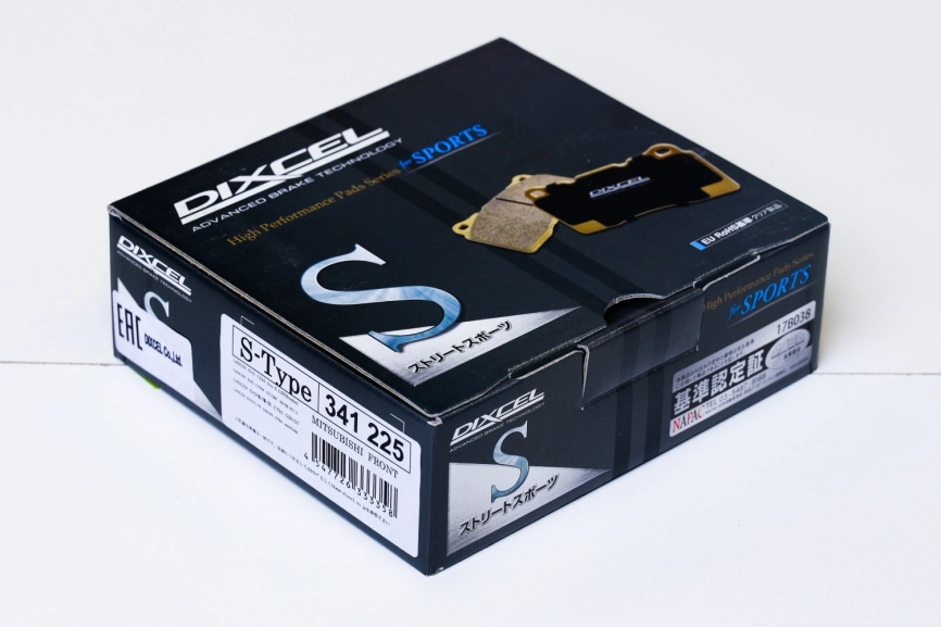 Тормозные  колодки Dixcel S type S-325499 Subaru GDB Mitsubishi Lancer Evo CT9A Brembo® 2pot задние фото 2