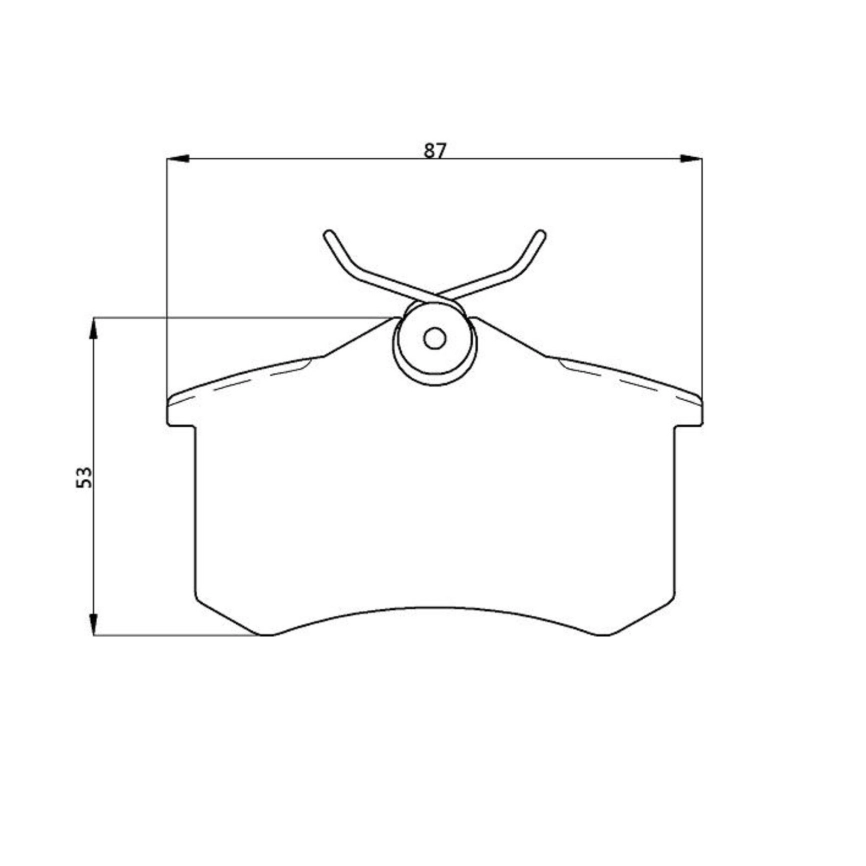Тормозные колодки Winmax W4 335 EIP025 15мм Audi A3, Renault Megane III RS, VW Golf, Skoda Superb, Citroen C3 задние фото 5