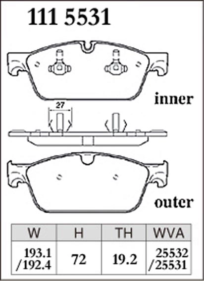 Тормозные колодки Dixcel Premium P-1115531 Mercedes Benz AMG W166 X116 передние фото 1