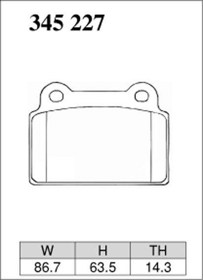 Тормозные колодки Dixcel EXTRA Cruise EC-345227 Mitsubishi Lancer Evo X CZ4A Brembo® 2pot задние фото 1