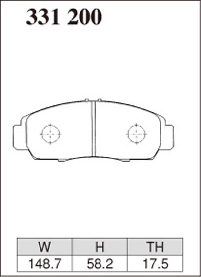 Тормозные колодки Dixcel EXTRA cruise EC-331200 Honda Accord, Avancier, Crossroad, Inspire, Saber, Legend, Odyssey, Torneo, передние фото 1