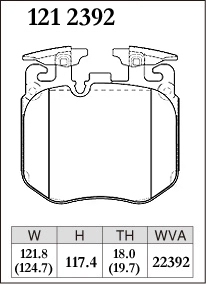 Тормозные колодки Dixcel Premium P-1212392 BMW 3 4 5 6 7 X3 X4 X5 X6 G** F9* Brembo®  передние фото 1