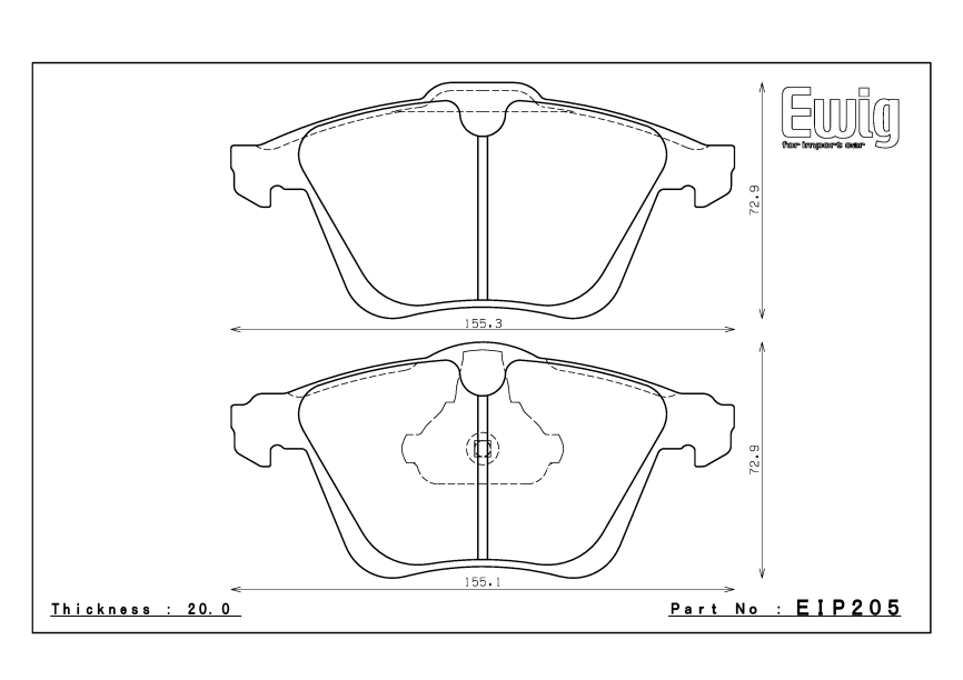 Тормозные колодки Endless EIP205 CC-Rg VW SCIROCCO, GOLF VI R, AUDI S3, TT передние фото 2