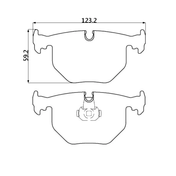 Тормозные колодки Winmax W2 738 EIP053 BMW M3 E46, Z4M E85 E86, 5 E39, X5  E53, X8 E52, задние фото 8