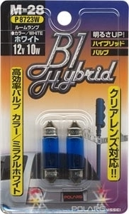 Лампы дополнительные Polarg B1 Hybrid Color Bulb M28 T10×37 12V 10W белые фото 3