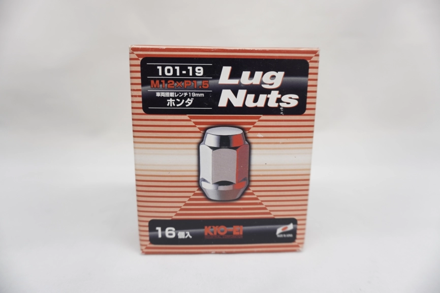 Колесные гайки KYO-EI Lug nuts 19hex M12x1,5 16 шт хром фото 2