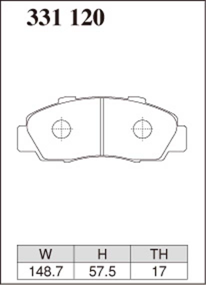 Тормозные колодки Dixcel EXTRA Speed ES-331120 Honda Accord Avancier Civic CR-V HR-V Inspire Saber Integra Legend NSX Prelude передние фото 1
