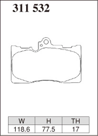 Тормозные колодки Dixcel S type S-311532 Lexus GS IS передние фото 3