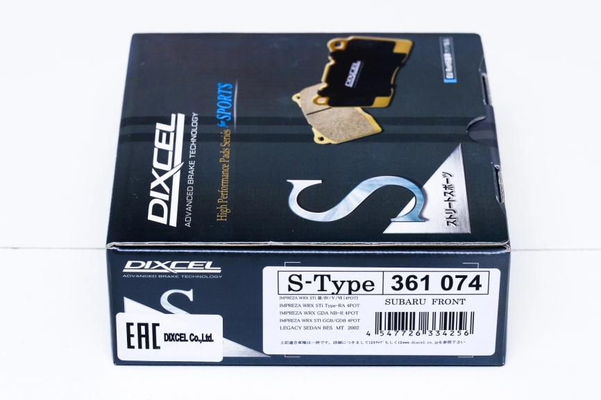 Тормозные  колодки Dixcel S type S-361074 Sumitomo® 4POT Subaru Forester Impreza GC GF GD GG WRX STi Legacy B4 передние фото 1