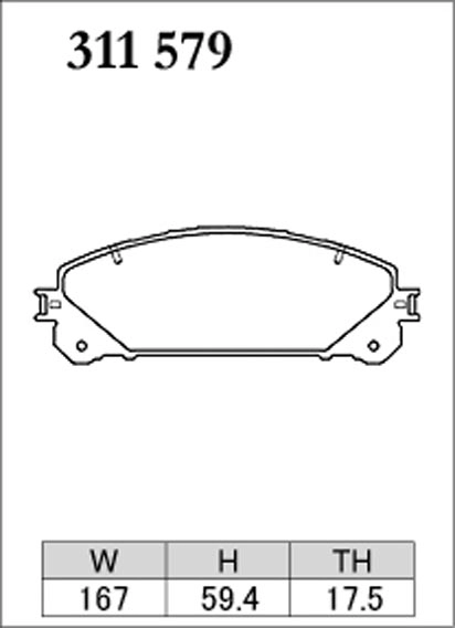 Тормозные колодки Dixcel EXTRA Speed ES-311579 Lexus NX RX передние фото 2