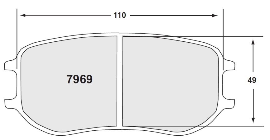 Тормозные колодки Winmax WN1 1454 RCP166 PFC BRAKES 26mm (Pagid 4929) PORSCHE 991 GT3 Cup I Cayman GT4 Clubsport I GT4 MR, задние фото 6