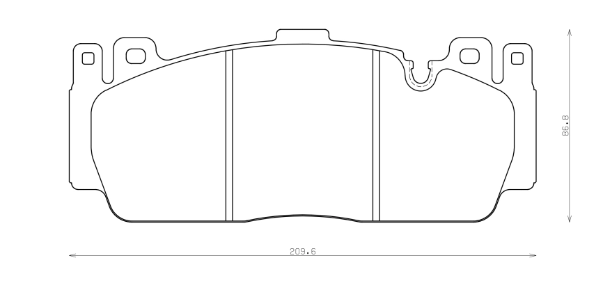 Тормозные колодки Winmax W4 1331 EIP238 Brembo® 6pot BMW F10 M5 F22 F87 M2 CS/Competition F06 6 Gran Coupe F12 F16 передние фото 5