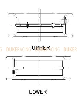 Вкладыши коренные ACL Race для двигателей Nissan RB26 STD фото 2