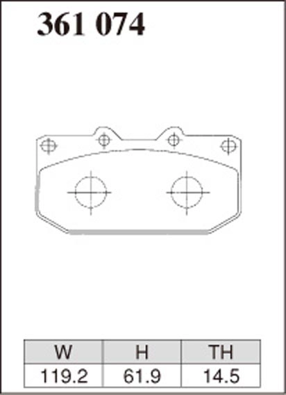 Тормозные колодки Dixcel EXTRA Speed ES-361074 Sumitomo® 4POT Subaru Forester Impreza GC GF GD GG WRX STi Legacy B4 передние фото 3