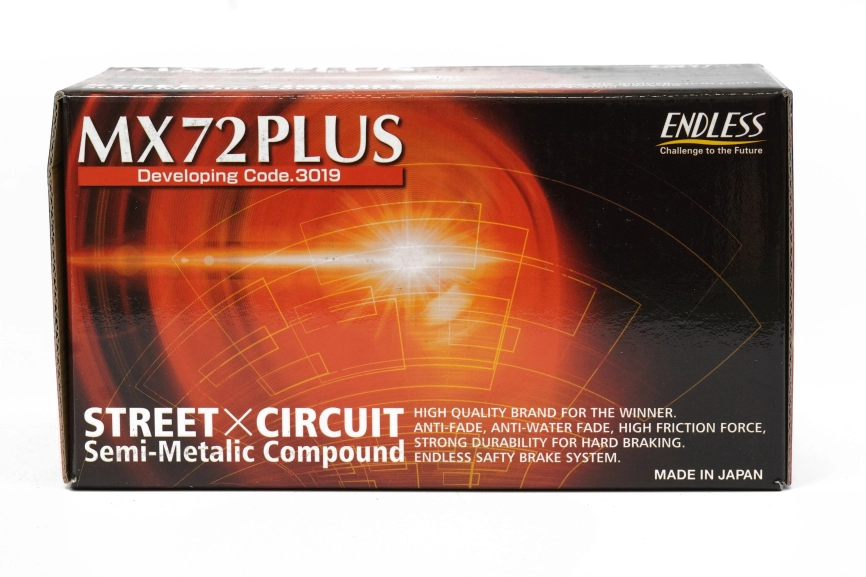 Тормозные колодки Endless EP357 MX72 PLUS Mitsubishi EVO V-IX CT9A GSR-RS, CZ4A, Subaru GDB GRB, 4pot Brembo® передние фото 5