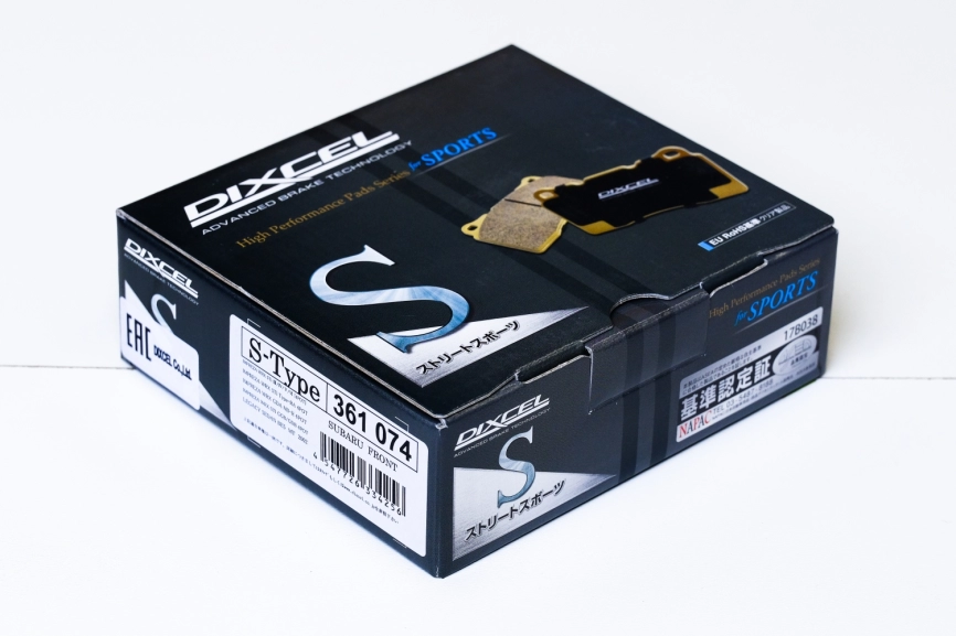 Тормозные  колодки Dixcel S type S-361074 Sumitomo® 4POT Subaru Forester Impreza GC GF GD GG WRX STi Legacy B4 передние фото 2