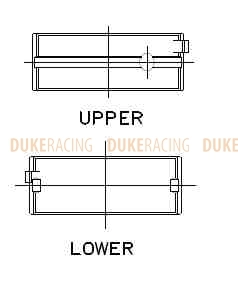 Вкладыши коренные ACL Race для двигателей Toyota 4A-G +0.001" HX фото 1