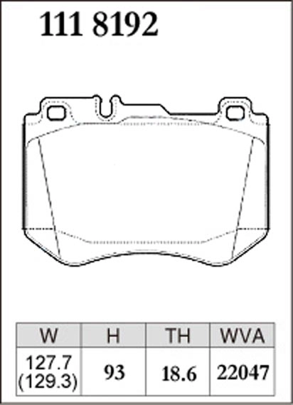 Тормозные колодки Dixcel Premium P-1118192 Mercedes Benz  CLS С257 E W213 GLC X253 Brembo® передние фото 1