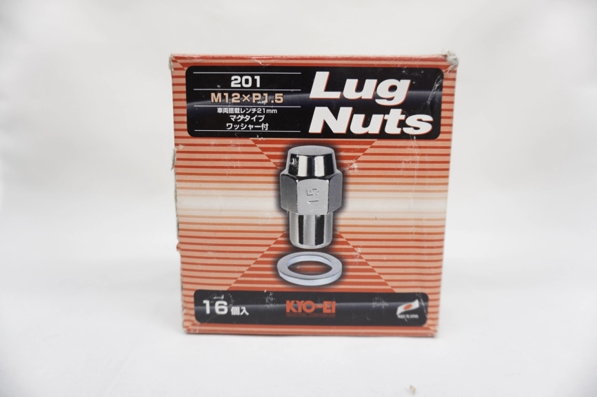 Колесные гайки KYO-EI Lug nuts MAG с шайбой 21hex M12x1,5 16 шт хром фото 2