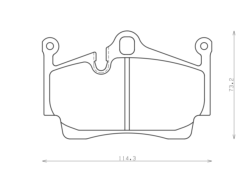 Тормозные колодки Winmax WN1 852 EIP211 Porsche 718 Boxster Cayman 981 982 987 задние фото 3
