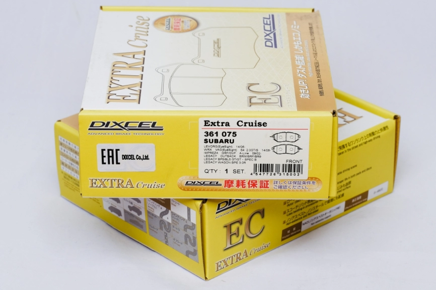 Тормозные колодки Dixcel EXTRA Cruise EC 361075 Subaru WRX VAG Forester SJG Impreza GH/GR/GV Model Legacy Outback BP BR BS Legacy Sedan B4 Legacy Touring Wagon передние фото 3