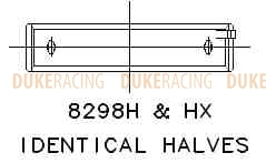 Вкладыши коренные ACL Race для двигателей Subaru EJ20 #5 упорный +0,25мм фото 3