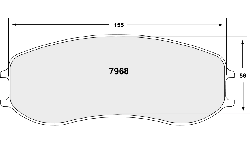 Тормозные колодки Winmax WN2 1453 RCP165 PFC BRAKES 28mm (Pagid 4928) Porsche 991 GT3 Cup I Cayman GT4 Clubsport I GT4 MR, передние фото 5