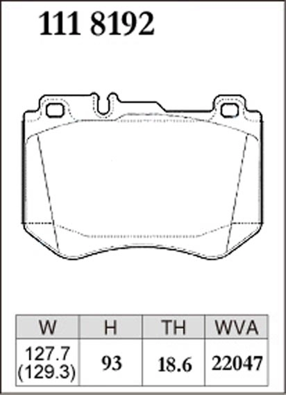Тормозные колодки Dixcel Premium P-1118192 Mercedes Benz  CLS С257 E W213 GLC X253 Brembo® передние фото 2
