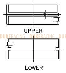 Вкладыши коренные ACL Race для двигателей Toyota 3S-G +0.001" HX фото 2