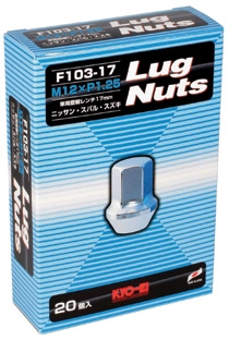 Колесные гайки KYO-EI Lug Nuts 17 hex M12x1.25 20шт хром фото 1