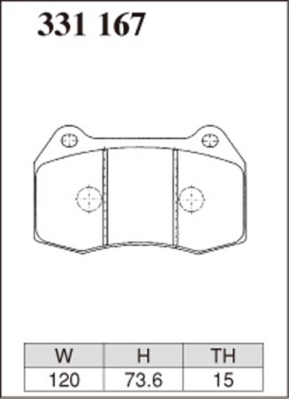 Тормозные колодки Dixcel S type S-331167 Honda Integra DC5 Type R Nissan Firelady Z Z33 Skyline CPV35 Brembo® 4pot передние фото 3
