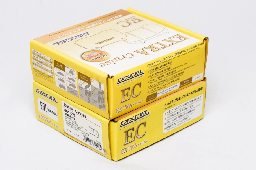 Тормозные колодки Dixcel EXTRA Cruise EC 361077 Subaru Brembo® 4POT передние фото 6