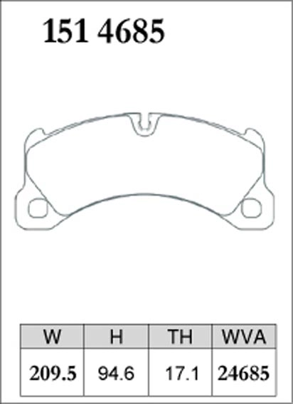 Тормозные колодки Dixcel Premium P-1514685 Porsche Cayenne 958 17.1мм передние фото 1