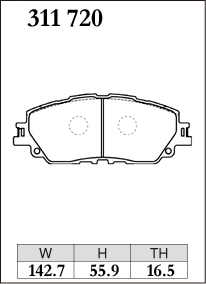 Тормозные колодки Dixcel EXTRA Speed ES-311720 Toyota Camry AXVH70 передние фото 1